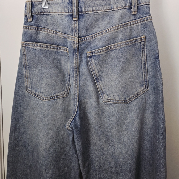 Zara Wide-Leg Jeans in Blue - Picture 6 of 7